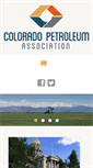 Mobile Screenshot of coloradopetroleumassociation.org