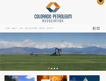 Tablet Screenshot of coloradopetroleumassociation.org